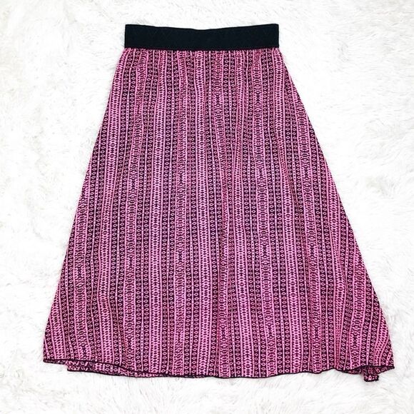 Lularoe Lola Pink Midi Skirt Size XS - Picture 1 of 4